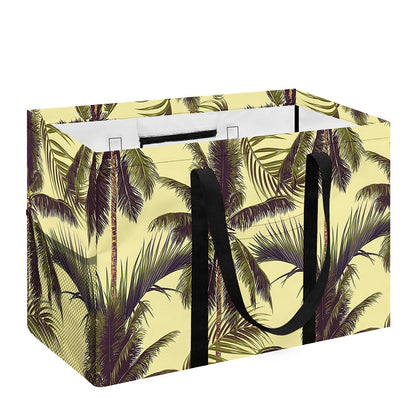 Vintage Palm Tree Pattern Print Utility Tote Bag