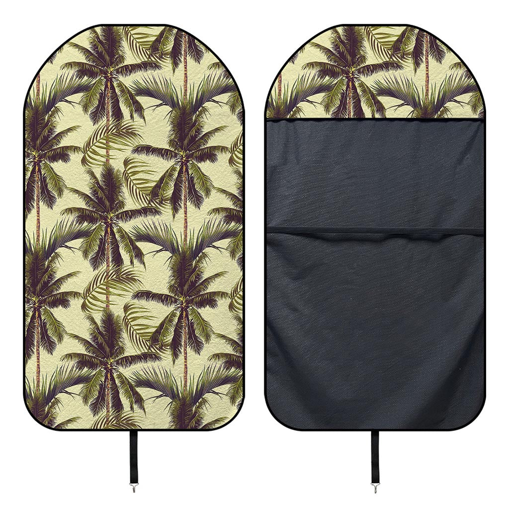 Vintage Palm Tree Pattern Print Waterproof Car Seat Cover