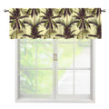 Vintage Palm Tree Pattern Print Window Valance