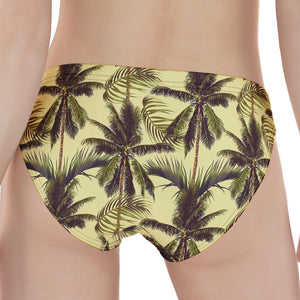 Vintage Palm Tree Pattern Print Women's Panties