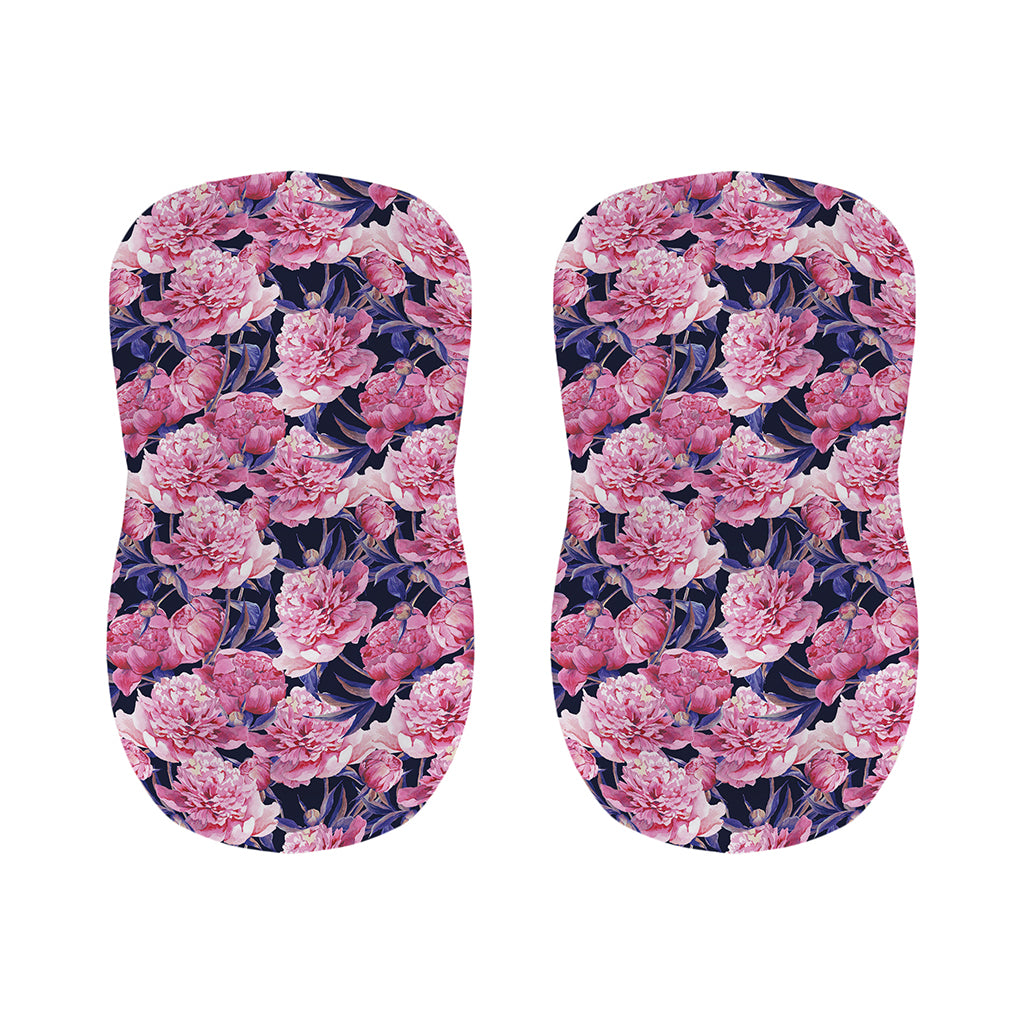 Vintage Pink Peony Floral Print Bar Stool Covers