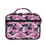 Vintage Pink Peony Floral Print Briefcase Bible Bag