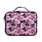 Vintage Pink Peony Floral Print Briefcase Bible Bag