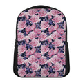 Vintage Pink Peony Floral Print Casual Backpack