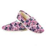 Vintage Pink Peony Floral Print Casual Shoes