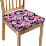 Vintage Pink Peony Floral Print Chair Cushion Cover