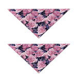 Vintage Pink Peony Floral Print Dog Bandana