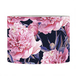 Vintage Pink Peony Floral Print Drum Lamp Shade