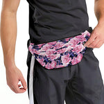 Vintage Pink Peony Floral Print Fanny Pack
