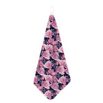 Vintage Pink Peony Floral Print Hand Towel
