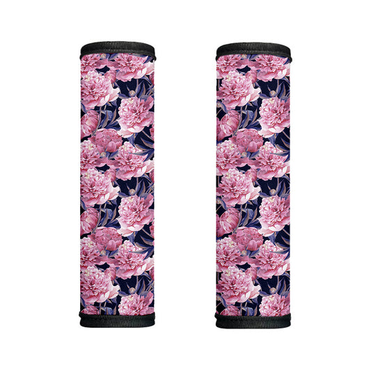 Vintage Pink Peony Floral Print Handle Covers