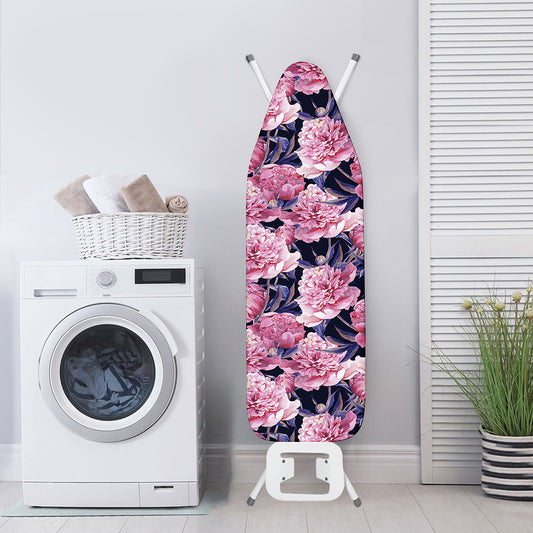 Vintage Pink Peony Floral Print Ironing Board Cover