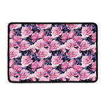 Vintage Pink Peony Floral Print Kitchen Mat