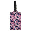 Vintage Pink Peony Floral Print Luggage Tag