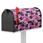 Vintage Pink Peony Floral Print Mailbox Cover