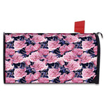 Vintage Pink Peony Floral Print Mailbox Cover