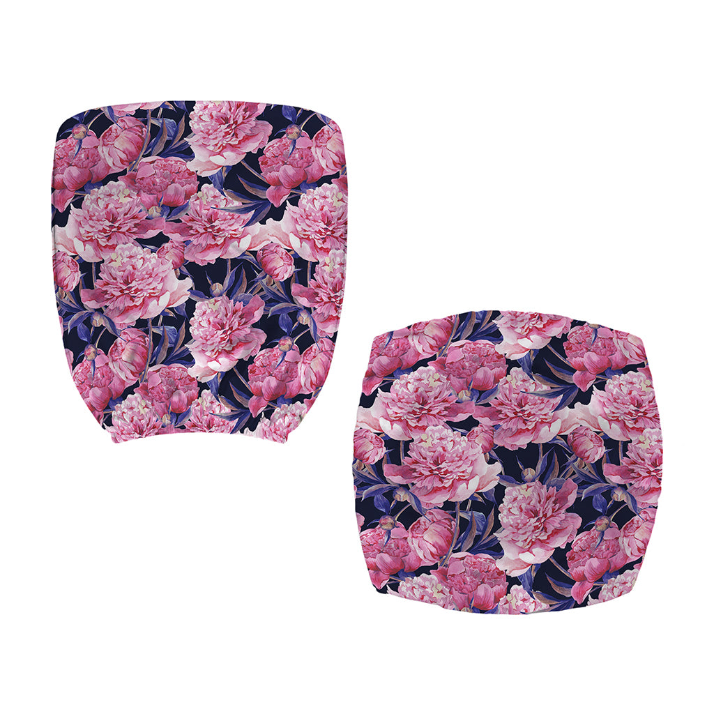 Vintage Pink Peony Floral Print Office Chair Cover