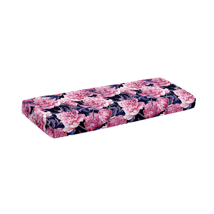 Vintage Pink Peony Floral Print Piano Keyboard Cover