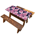 Vintage Pink Peony Floral Print Picnic Table Cover