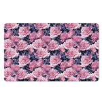 Vintage Pink Peony Floral Print Polyester Doormat