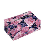Vintage Pink Peony Floral Print Rectangle Tissue Box Cover