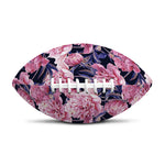 Vintage Pink Peony Floral Print Rugby Ball