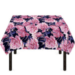 Vintage Pink Peony Floral Print Tablecloth