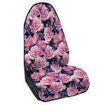 Vintage Pink Peony Floral Print Waterproof Car Seat Cover