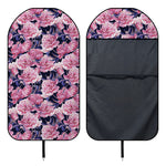Vintage Pink Peony Floral Print Waterproof Car Seat Cover