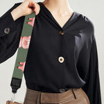 Vintage Pink Pig Pattern Print Bag Strap