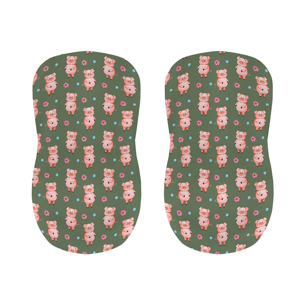 Vintage Pink Pig Pattern Print Bar Stool Covers