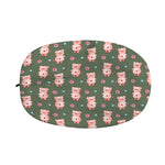 Vintage Pink Pig Pattern Print Car Side Mirror Covers