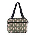 Vintage Pink Pig Pattern Print Double Strap Bible Bag