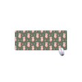 Vintage Pink Pig Pattern Print Extended Mouse Pad