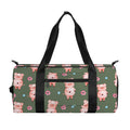 Vintage Pink Pig Pattern Print Gym Bag