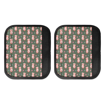 Vintage Pink Pig Pattern Print Handle Covers