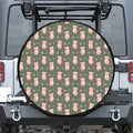 Vintage Pink Pig Pattern Print Leather Spare Tire Cover