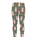 Vintage Pink Pig Pattern Print Men's Leggings