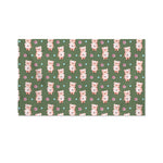 Vintage Pink Pig Pattern Print Polyester Flag