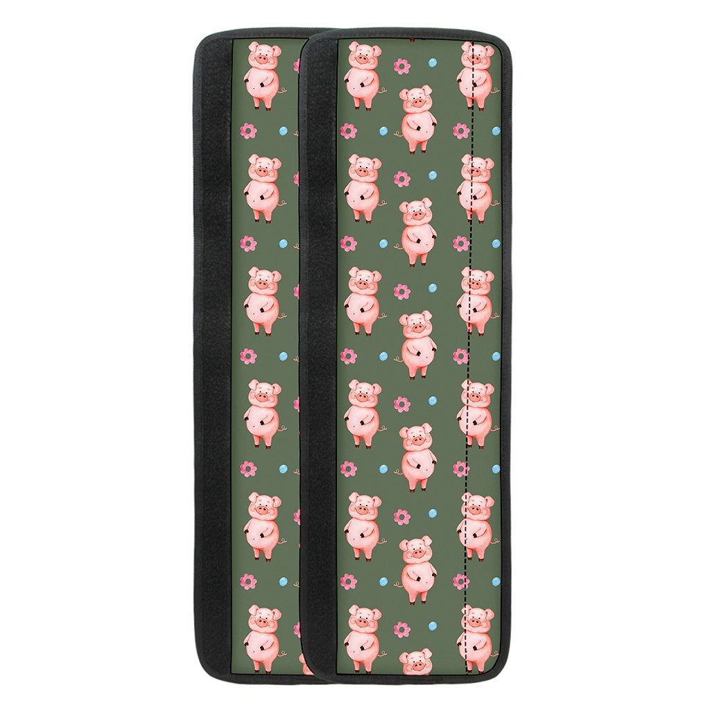 Vintage Pink Pig Pattern Print Refrigerator Handle Covers