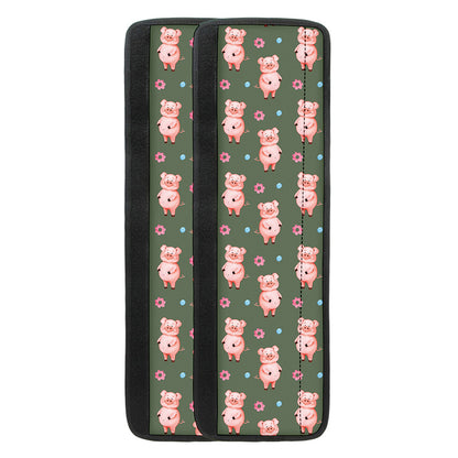 Vintage Pink Pig Pattern Print Refrigerator Handle Covers