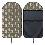 Vintage Pink Pig Pattern Print Waterproof Car Seat Cover