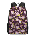 Vintage Pink Rose Floral Pattern Print 17 Inch Backpack