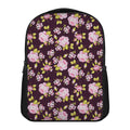Vintage Pink Rose Floral Pattern Print Casual Backpack