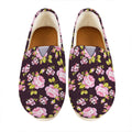 Vintage Pink Rose Floral Pattern Print Casual Shoes