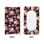 Vintage Pink Rose Floral Pattern Print Changing Pad Cover