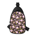 Vintage Pink Rose Floral Pattern Print Sling Bag