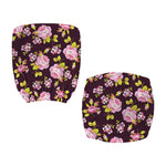 Vintage Pink Rose Floral Pattern Print Office Chair Cover