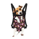 Vintage Pink Rose Floral Pattern Print Pet Carrier Backpack