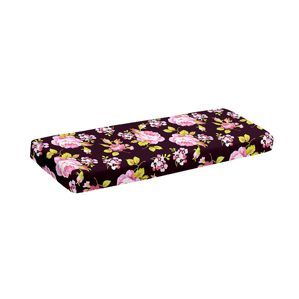 Vintage Pink Rose Floral Pattern Print Piano Keyboard Cover